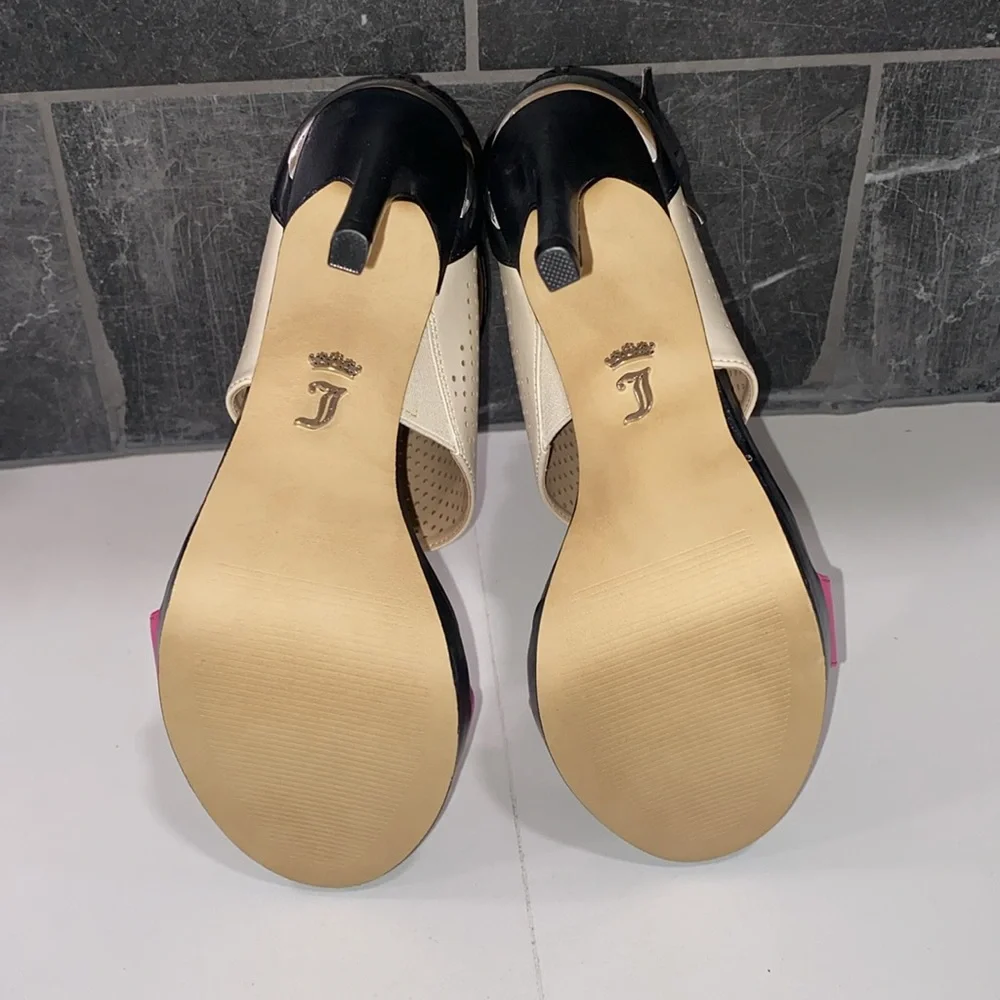 Juicy Couture Women's JCATARAHICE Platform Zip Up Ankle Platform Heels NWOB Sz 7